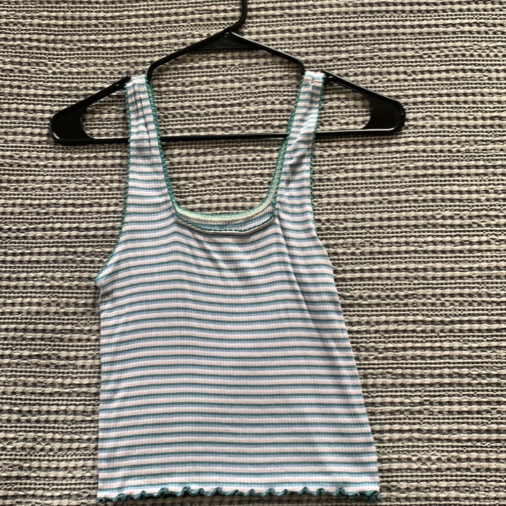 Striped American eagle tank top